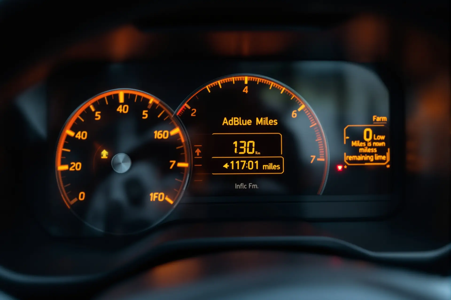 AdBlue Countdown Warning